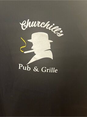 Churchill's Pub & Grille Black Short Sleeve Tee